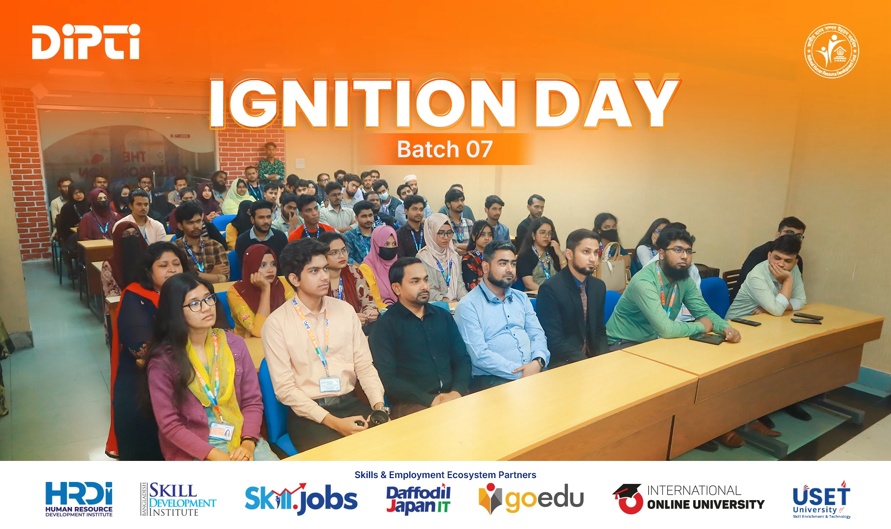 নতুন স্বপ্নের শুভ সূচনা: DIPTI-তে উদযাপিত হলো NHRDF ৭ম ব্যাচের 'IGNITION DAY'